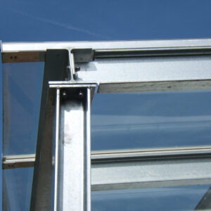 Perfekter Stahl-Glasbau der Terrassenüberdachung